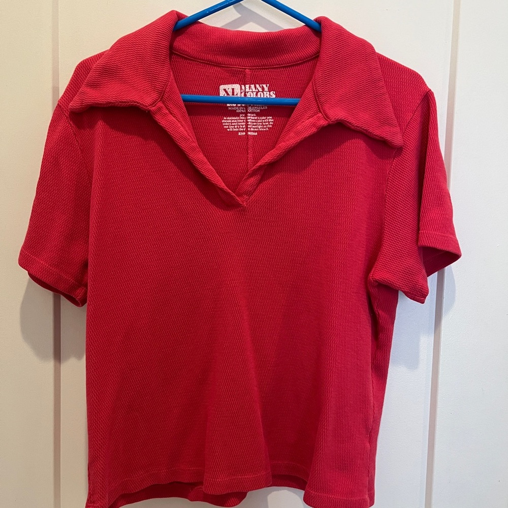 Big Bud Press Strawberry Pink Fisherman Polo